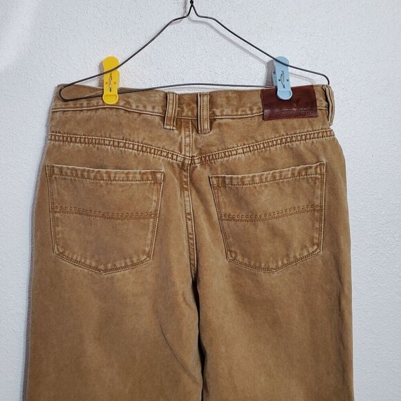 Tommy Bahama Mens Jeans Classic Fit khaki Brown Jeans actual size 34x29. - Picture 5 of 11